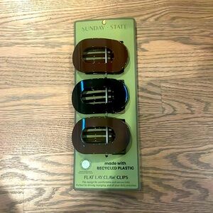 Sunday State Flat Law Claw Clips